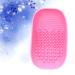 Minkissy Silicone Makeup Brush Cleaning Mat - Pink Cosmetic Brush Scrubber for Effortless Cleaning - Buy Online on GoSupps.com