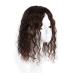 Real Hair Crown Attachment for Thinning Hair | 12.7x14 cm Mono-Crown Filler | 30.5 cm Dark Brown Hair Part | Women's Enhancements - Buy Online on GoSupps.com