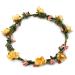 Butterms Women Girls Flower Headband Hairband Headband Crown Boho Blumenhaar Decoration For Garland Wedding Festival Party Travel (yellow)