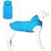 Dogs hoodie dog coat with hat & bags & linen hole soft and breathable hooded sweater for large dogs winter dog clothing inside without sleeves dog clothing from kickred (light blue) l