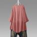 Angxiwan Plus Size Pink V Neck Button Blouse | 3/4 Sleeve Lace Hem Tunic Top XXL - Buy Online on GoSupps.com