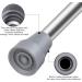 4 Pack Grey Heavy Duty Crutch Tips - Non-Slip All Terrain Caps for Canes, Walkers & Rollators - Universal Fit Replacement Rubber Accessories - Buy Online on GoSupps.com