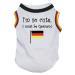 Petitebelle I'm So Cute I Must Be German Puppy Dog Shirt (White/Flag Medium) White/Flag Medium