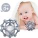 MCGMITT Teething Toys for Baby - Soft Silicone Teething Ball Rattle Toy for Babies 3-12 Months - Grey - Buy Online on GoSupps.com