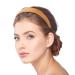 Vin Beauty 4 Pack Solid Leather Headbands for Women - 1 Wide Non-slip Headband - Elegant PU Hair Accessories in Dark Orange, Black, Beige, White - Buy Online on GoSupps.com