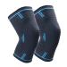 Knee Brace - Nylon Knit Knee Support & Pads for Running & Basketball | Size M - Comfort & Protection - Buy Online on GoSupps.com