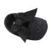 LACOFIA Baby Girls Christening Shoes Infant Crib Shoes Anti-Slip Soft Sole Prewalkers 12-18 Months A Black