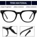 Kanastal Blaufilter Glasses - Blue Light Filter Metal Frame Reading Glasses for Men & Women - Sleep & Gaming Reflective Blue Light Glasses - 1 Black - Buy Online on GoSupps.com