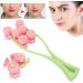 Shop Pink Flower Design V Shaped Face Massager Roller | Melon Seed Face Massager for Arms & Face - Best International Shipping - Buy Online on GoSupps.com