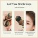 miduoidn Eyebrow Stamp Stencil Kit Waterproof Brow Powder Definer Makeup Tools Hair Root Cover Up Styling Conceal Stick Stencils Black Brown - Buy Online on GoSupps.com