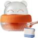 Siopob Makeup Sponge Holder | Beauty Egg Storage Case Bear Shape - Beauty Sponge Holder for Travel Cute Make Up Sponge Travel Case for Makeup Sponges Small Beauty Eggs Case Orange - Buy Online on GoSupps.com