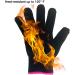 Professional Heat Resistant Styling Glove - Curling Wand & Flat Iron Heat Blocking - Left & Right Hand - Pink Edge - 1 Piece - Buy Online on GoSupps.com