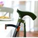 HealthSmart Vivi Bridgit Cane Rest Cane Holder, Helps Cane Stay in Place, Small and Compact, 5/8 to 1 Inch, Orange