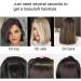 1PC Short Clip In Hair Extensions Clip in Hair Piece 2 Clips Clip in Remy Human Hair Extensions Straight Invisible Hairpin for Thinning Hair Adding Hair Volume(6inch- Dark Brown) - Buy Online on GoSupps.com