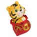 Beavorty 1Pc year of the tiger bobble head ornament home accents decor christmas toys christmas decor 2022 Zodiac Tiger Miniature Resin Decoration chinese zodiac animals figures Desk Decor Red 6X6X9.5CM
