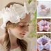 CAZSTYK Headband Plush Bows Solid Color Headband Ruffle Lace Soft Makeup Hairband -slip Elastic Headbands for Girls Women Orange - Buy Online on GoSupps.com