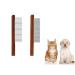 2PCS Wood Cat Brushes Dog Flea Comb Pet Comb Grooming Tool for Cats Dogs Rabbits