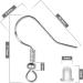 925 Sterling Silver Earring Hooks - 120 PCS/60 Pairs with Clear Silicone Backs - Hypo-allergenic Jewelry Findings for DIY Making - Buy Online on GoSupps.com