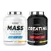 Superset Nutrition | Advanced Mass Gain Program - Mass Advanced 2.5kg Banana Split - Creatine Hardcore 1.5kg Tropical | Gain muscle mass and volume in just 4 weeks
