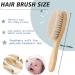 Personalized Baby Hairbrushes | Custom Engraved Wooden Hair Brush for Newborns | Natural Goat Bristle Comb | Perfect Birth Baptism & Birthday Gifts - Buy Online on GoSupps.com