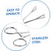BCOATH Reptile Feeding Clip Lizard Stuff Feeding Tongs Snake Tongs Stainless Steel Silver - Buy Online on GoSupps.com