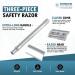 Buy MERKUR 24C Safety Razor for Women - Extra Long Handle 10 Double Edge Blades Chrome Finish - Made in Germany - International Shipping Available - Buy Online on GoSupps.com