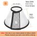 Vivifying Cat Cone Collar 5.5-7.2 Inches - Lightweight Plastic Recovery Elizabethan Collar for Small Cats, Mini Puppies, and Rabbits - Black-S - Buy Online on GoSupps.com