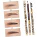 Beavorty 6 pcs eyebrow spoolie brush eyebrow longlasting eyebrow pencil dark coffee eyebrow pencil - Buy Online on GoSupps.com