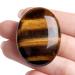 XIANNVXI Tiger Eye Oval Stones Healing Crystals Gemstones Reiki Natural Polished Palm Pocket Crystal Stone F-tiger eye