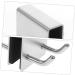 Hemoton Shower Hook 2pcs Glass Door Hook Wreath Hanger Coat Hangers Towel Hooks Black Hat Hooks Cabinet Door Coat Hook - Buy Online on GoSupps.com