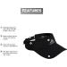 adidas Men's Superlite 2 Performance Visor Black/Silver - One Size - Buy Online on GoSupps.com