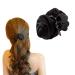 Rose Hair Clip | Flower Hair Claw | Elegant Floral Hair Claw Clips | Claw Clips for Thick Hair | Floral Jaw Clamps | Hair Accessories for Women & Girls | Strong Grip for Various Hairstyles Black