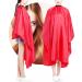 Hair Coloring Dye Cape - Unisex Waterproof Adjustable Hairdressing Gown for Salon & Barber - Red Hair Cutting & Styling Apron for Adults & Kids - Buy Online on GoSupps.com