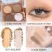 AMY S DIARY Eyeshadow Palette - 4 Colors Glitter Makeup | Waterproof Nude Pink Silver Brown Shimmer Eyeshadow - Buy Online on GoSupps.com