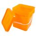 IWOWHERO Sealed Cleaning Bucket Grain Dispenser Laundry Dispenser Buckets Plastic 26X24CM As Shown