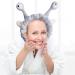 Makeup Headband - Adjustable Makeup Headband Elastic Plush Snail Eyes Headbands For Women | Cartoon Flufy Face Washing Head Hoop Cute Hair Accessories For Spa Exercise Fix Hair/5.9 * 3.93in Gray - Buy Online on GoSupps.com