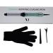 Amira Beauty Automatic Curling Iron - 1" Tourmaline Ceramic Curler Wand with Digital Display Adjustable Temps 250-450 Dual Voltage & Auto Shut Off - Teal Color - Buy Online on GoSupps.com