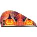 Buy Halloween Pumpkin & Elegant Cats Microfiber Hair Towel - Super Absorbent Coral Velvet Wrap for Long Curly Thick Hair | Fast International Shipping - Buy Online on GoSupps.com