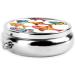 Colorful Fish Round Pill Box | 3 Compartment Portable Travel Organizer for Vitamins & Medications - Buy Online on GoSupps.com