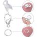 500pcs Silver Jewelry Making Kit with Cord End Caps, Jump Rings, and Lobster Claw Clasps - Buy Online on GoSupps.com