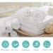 12 Pack Premium Quality Baby Muslin Squares 100% Cotton 72x72cm | Super Soft | Made in EU (White) - Buy Online on GoSupps.com