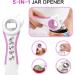 Buy 5-in-1 Purple Glass Opener for Seniors | Multi-functional Bottle & Lid Remover for Weak Hands | Rubber Gripping Pad & Handle Seal Kitchen Tool - Buy Online on GoSupps.com