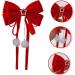 minkissy 1pc Hair Accessories Christmas Bow Hairpin Sweet Bow Hairpin Big Bow Hair Clip Red Bow Hair Clip Christmas Silky Hair Bow Clip Girl Hair Clips Child Bow Tie Flocking Korean Version - Buy Online on GoSupps.com