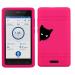 Premium Silicone Case with A Cute Cat Pattern for Omnipod Dash PDM (Omnipod Personal Diabetes Manager) (cat-hot Pink)