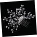 Beaupretty Hair Comb Tiara Bridal Headpiece Wedding Hair Combs Bride White Accessories Pearl Headdress Accessories - Buy Online on GoSupps.com