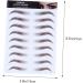 BELLIFFY 4pcs Eyebrow Stickers Hair Like Eyebrows Colored Lashes Fake Water Transfer Paper with Soy Ink 21x15cm Brown - Buy Online on GoSupps.com