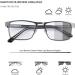 Devirld Photochrome Myopia Glasses - UV400 Anti-Blue Light Feather Hinges Black -2.5 | International Shipping - Buy Online on GoSupps.com