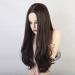 RTGFS Long Brown Wavy Synthetic Wig for Women - Mixed Highlight Deep Parting Natural Hairline Cosplay - Buy Online on GoSupps.com