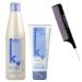 Salerm KERATIN SHOT Maintenance SHAMPOO & Deep Impact Plus Conditioner Mask DUO SET Anti Frizz Smoothing & Natural Keratin (W/Sleek Comb) (500 ml (18 oz) + 200 ml (6.9 oz) DUO KIT) 2 Piece Set