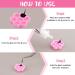 100 Pieces Lash Glue Flower Cup & Rings - Eyelash Extension Supplies for Easy Application - Buy Online on GoSupps.com